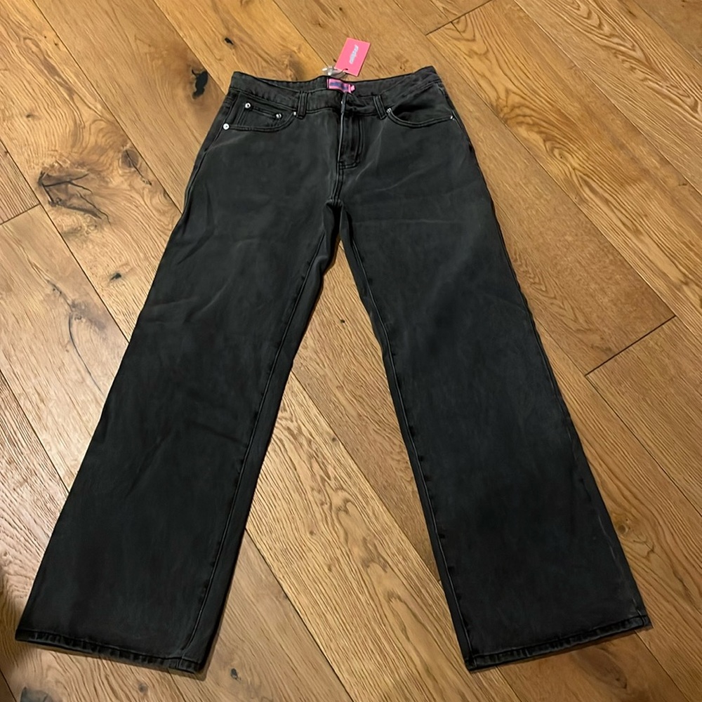 Edikted new with tags, black washed, medium jeans